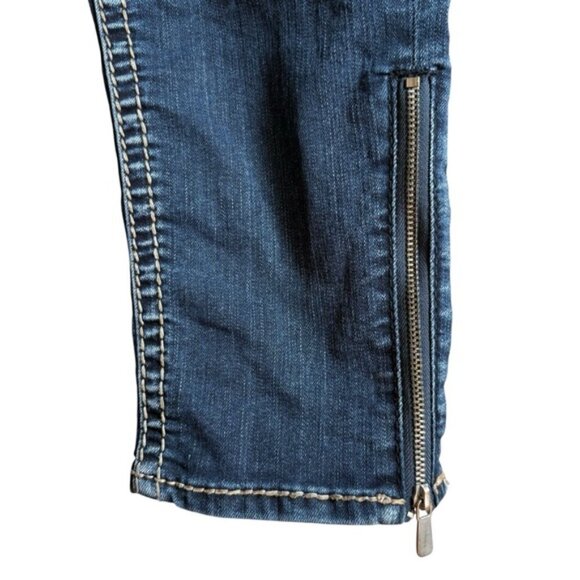 Silver Jeans Aiko Mid Skinny Zip Ankle Jeans 33 Ankle Zipper - Picture 12 of 16